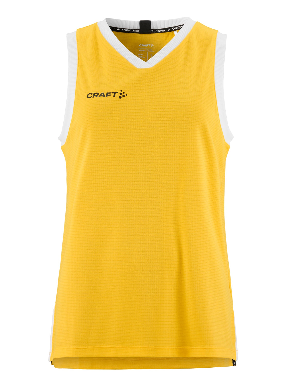 Craft Basket 2.0 Singlet Junior in Gelb, Vorderansicht