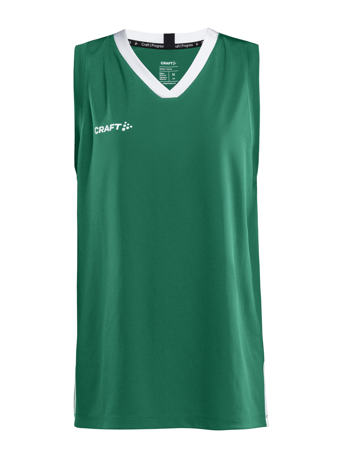 Craft Basket 2.0 Singlet Junior in Grün, Vorderansicht