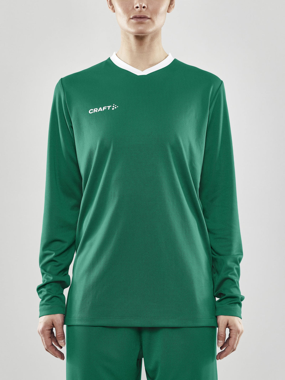 Craft Progress LS Basket Jersey Damen in Grün, Detailansicht