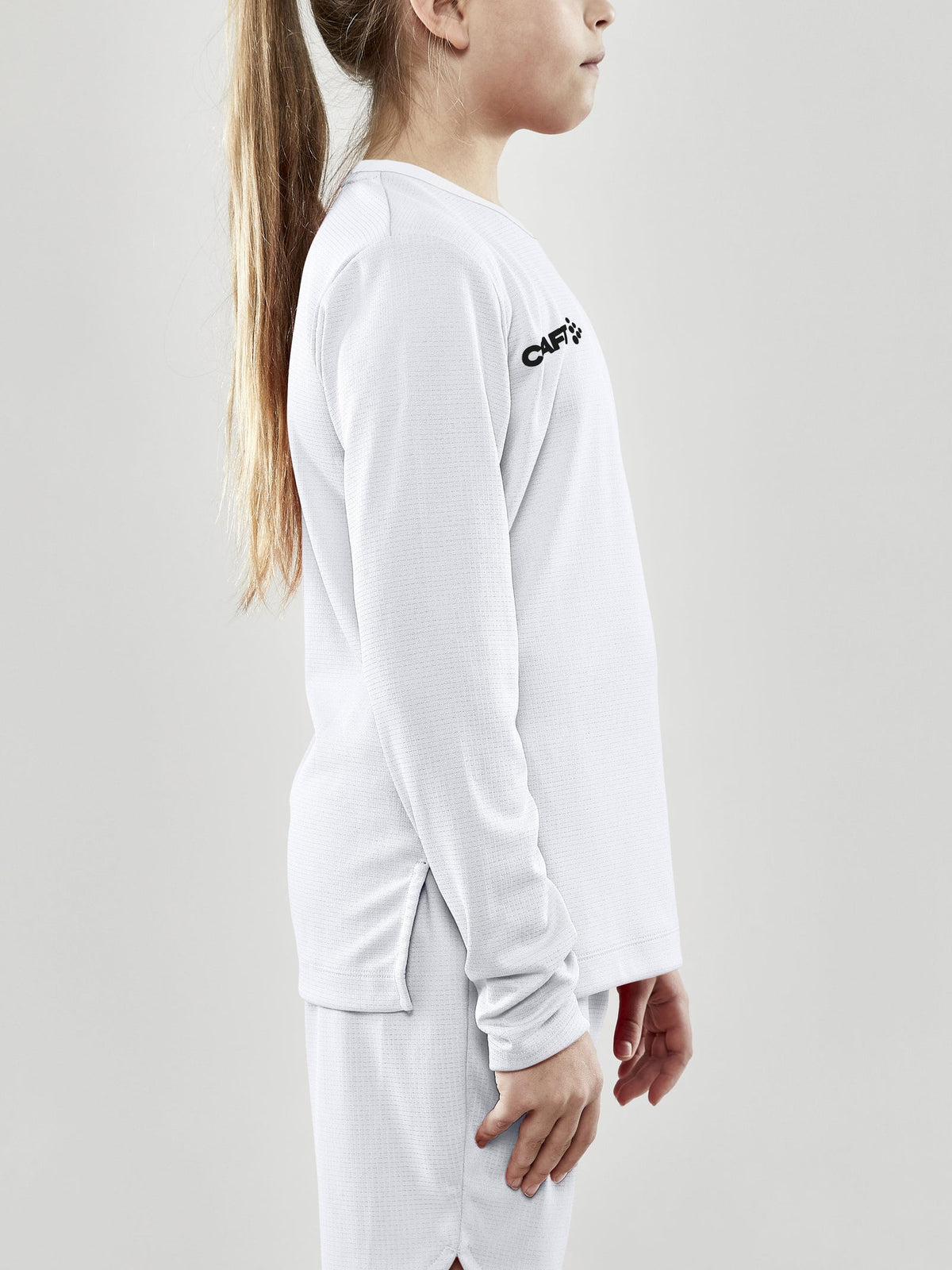 Craft Progress LS Basket Jersey Junior in Weiss, Detailansicht