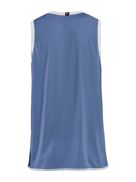 Craft Progress Reversible Basket Singlet Herren in Kobaltblau/Weiss, Rückansicht