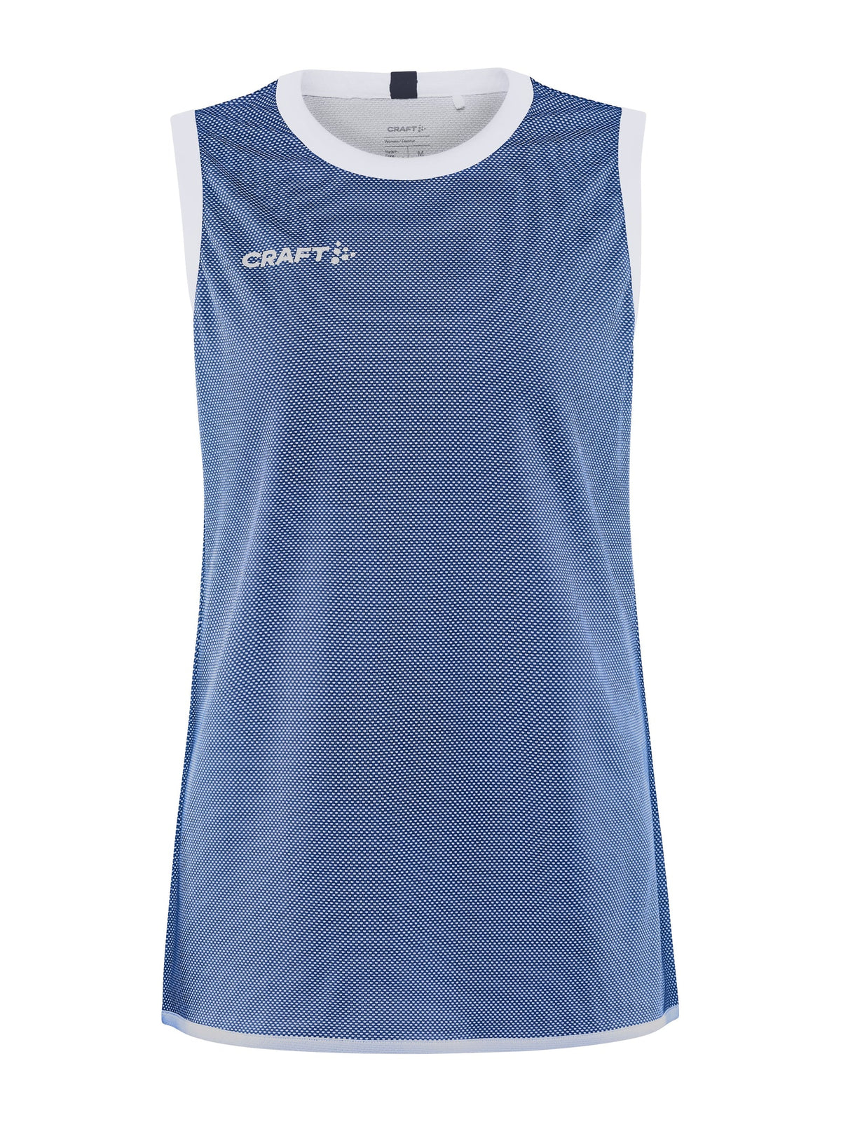 Craft Progress Reversible Basket Singlet Damen in Kobaltblau/Weiss, Vorderansicht
