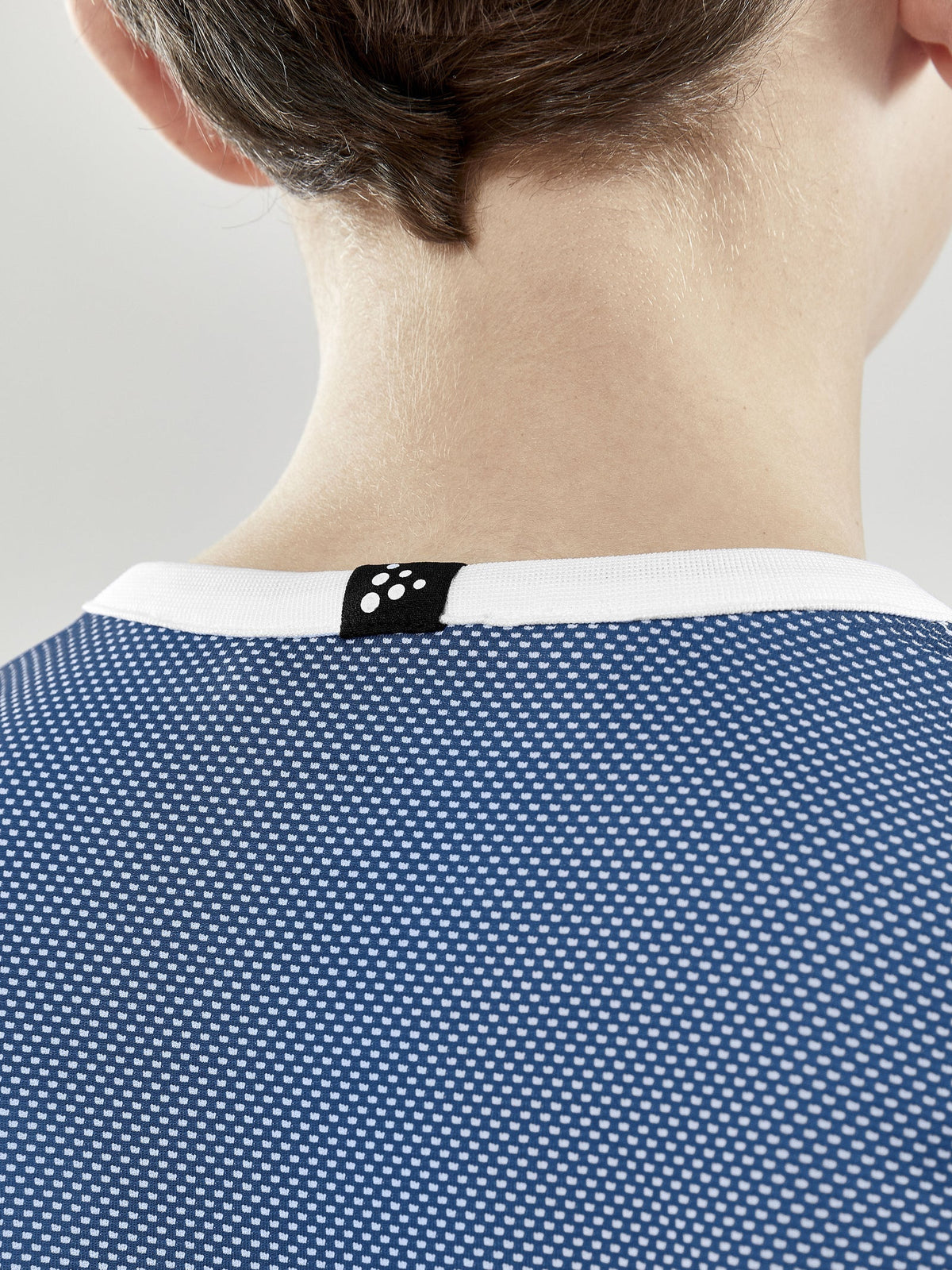 Craft Progress Reversible Basket Singlet Junior in Kobaltblau/Weiss, Detailansicht