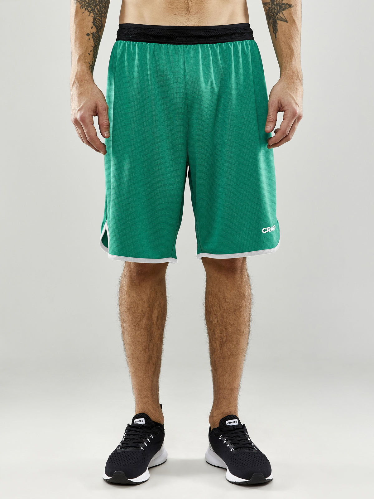 Craft Progress Basket Shorts Herren in Grün, Detailansicht