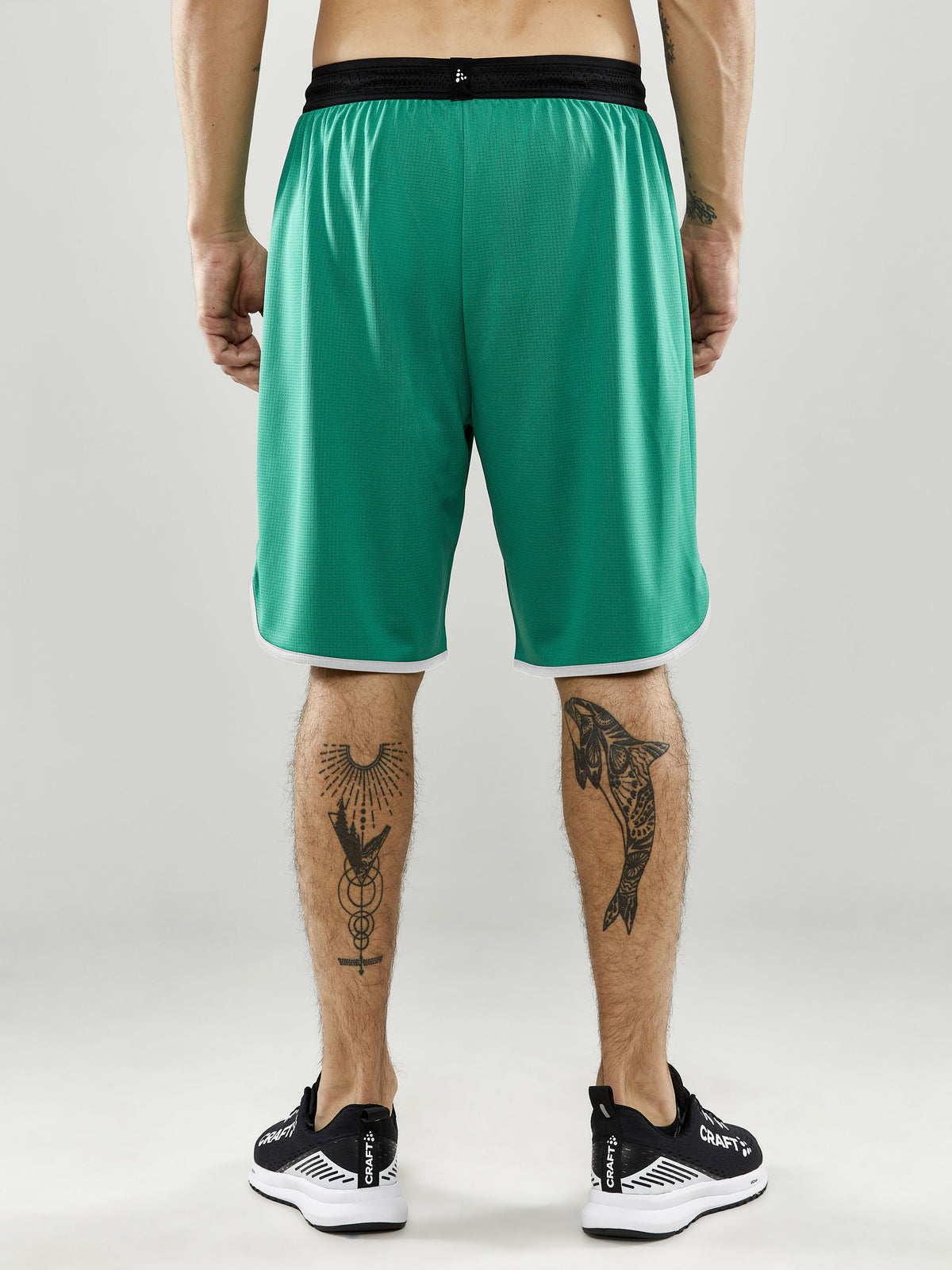 Craft Progress Basket Shorts Herren in Grün, Detailansicht