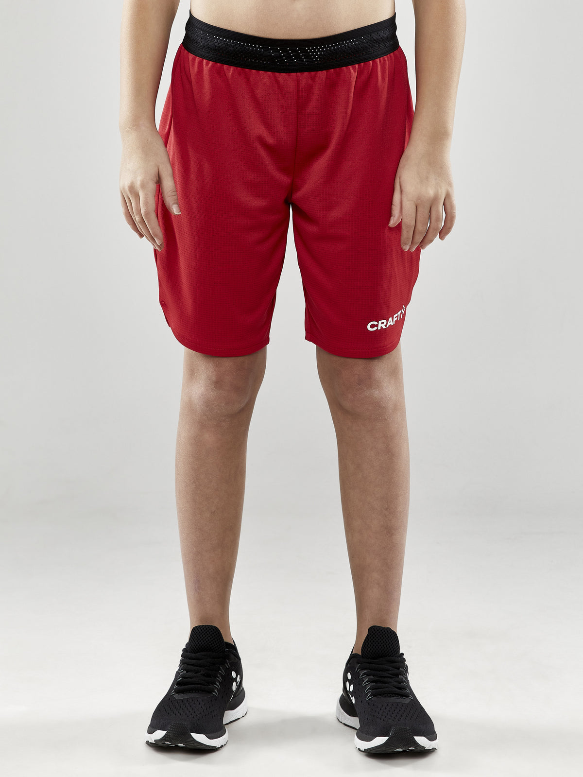 Craft Progress Basket Shorts Junior in Rot, Detailansicht