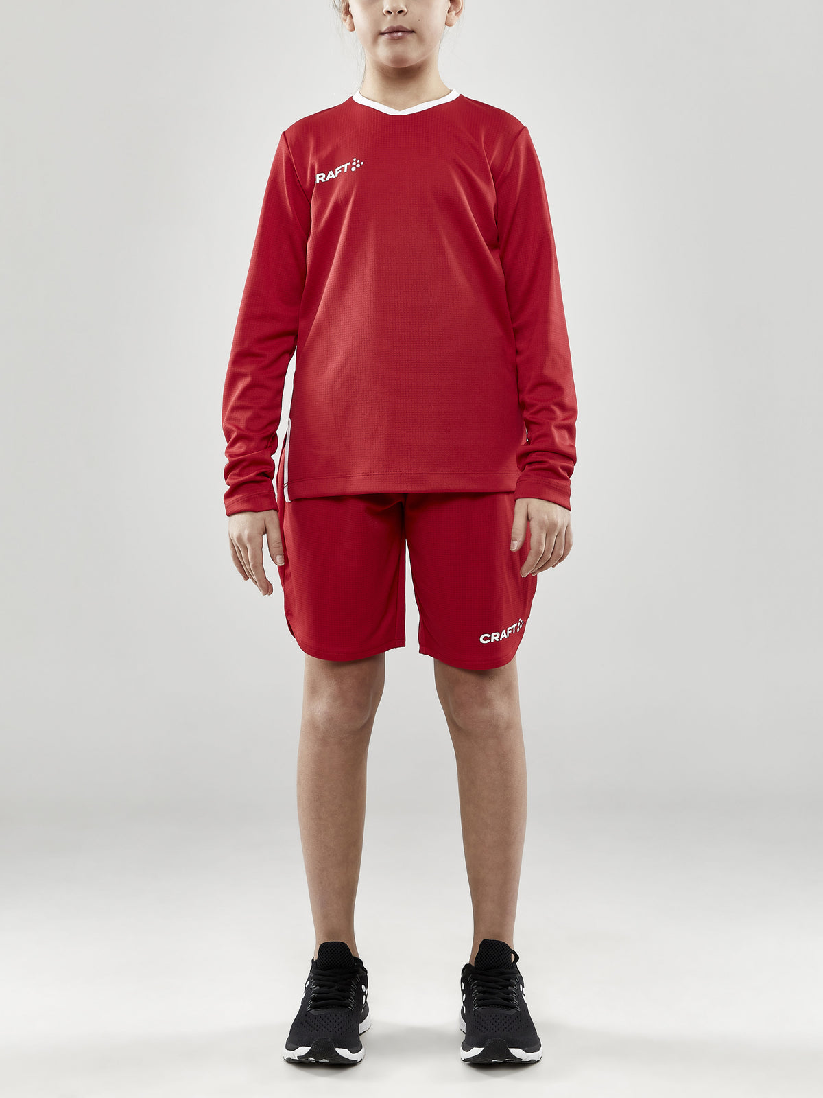 Craft Progress Basket Shorts Junior in Rot, Detailansicht