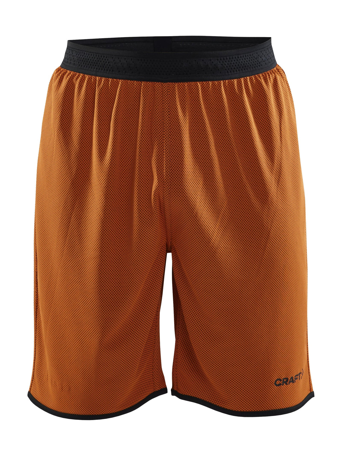 Craft Progress Reversible Basket Shorts Herren in Orange/Schwarz, Vorderansicht