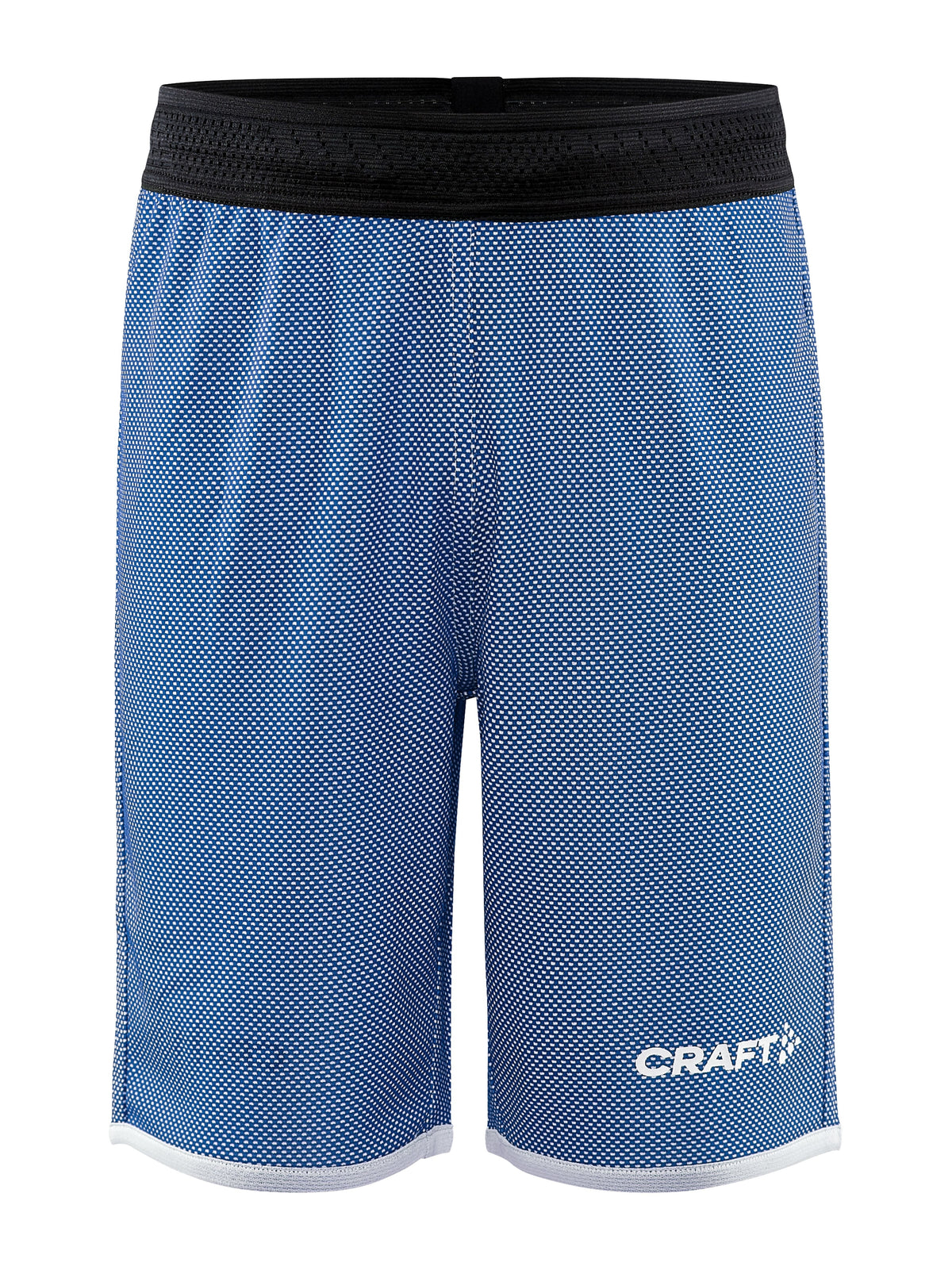 Craft Progress Reversible Basket Shorts Junior in Kobaltblau/Weiss, Vorderansicht