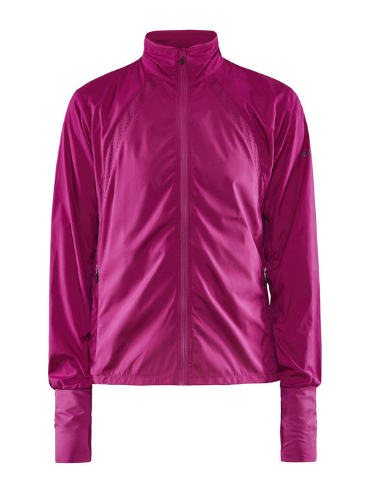 Craft ADV Essence Wind Jacket Damen in Pink, Vorderansicht