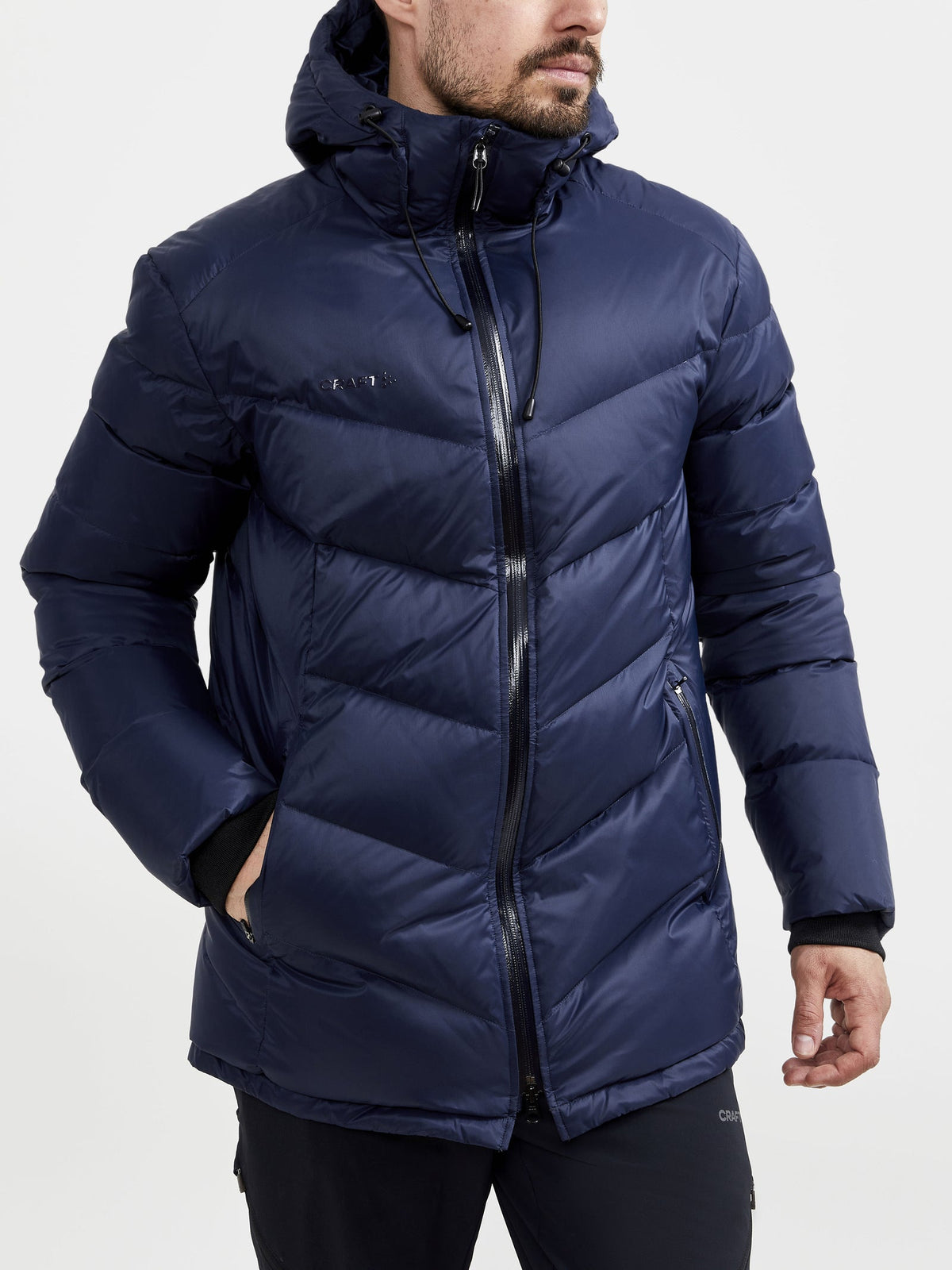 Craft ADV Explore Down Jacket Herren in Dunkelblau, Detailansicht