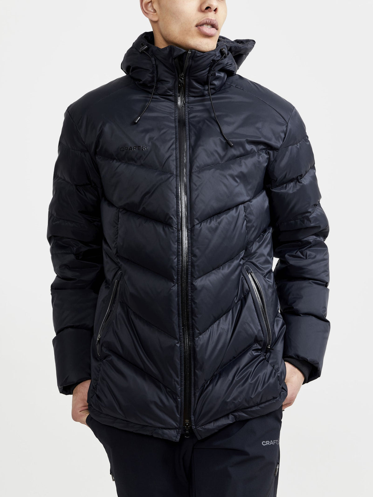 Craft ADV Explore Down Jacket Herren in Schwarz, Detailansicht