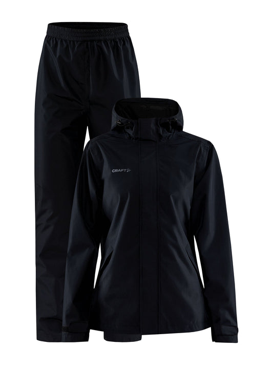Craft CORE Explore Rain Set Damen in Schwarz, Vorderansicht