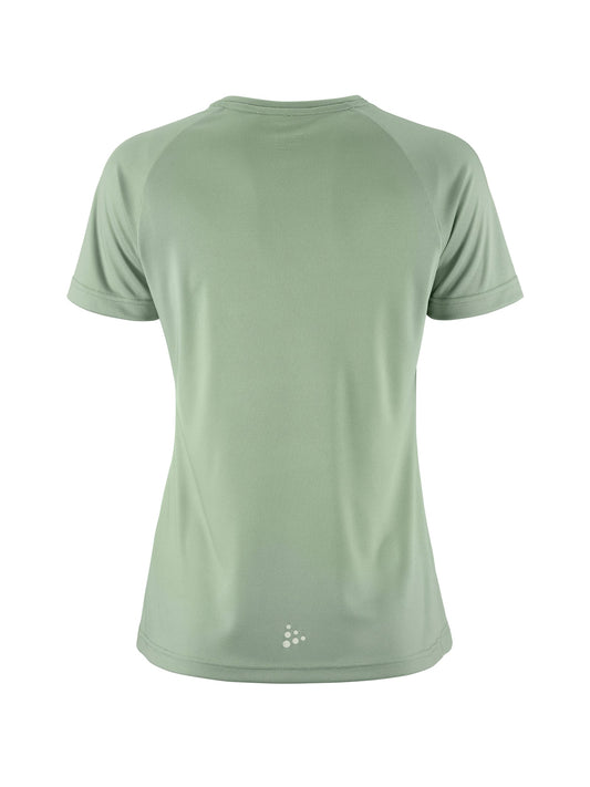 Craft CORE Essence Logo Tee Damen in Grün, Rückansicht