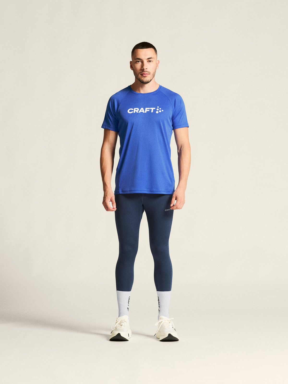 Craft CORE Essence Logo Tee Herren in Tintenblau, Detailansicht