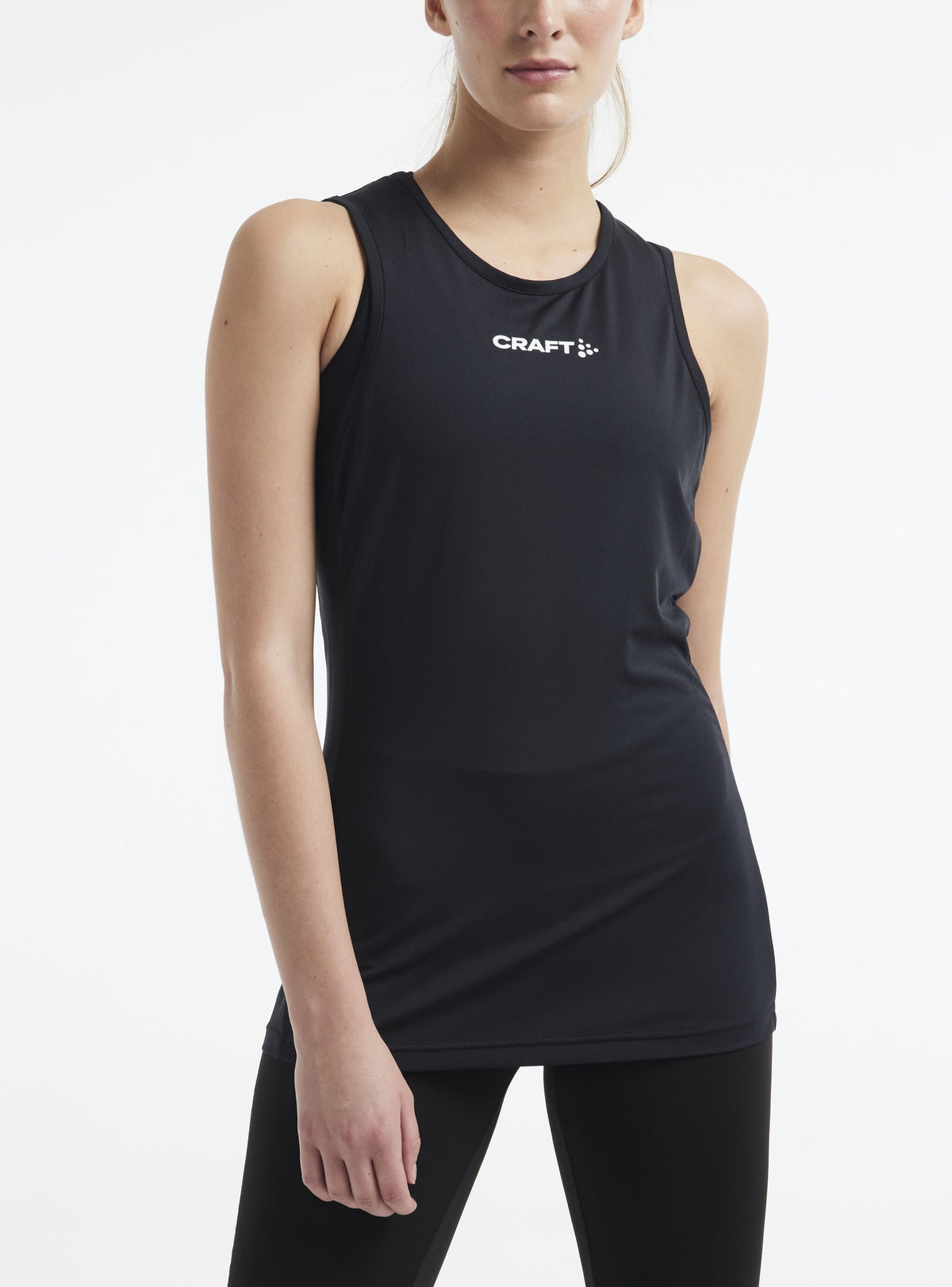 Craft Rush Slim Singlet Damen in Schwarz, Detailansicht
