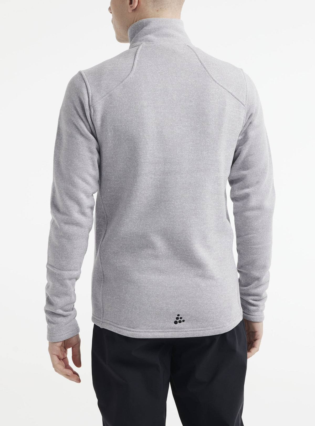 Craft ADV Explore Heavy Fleece Jacket Herren in Grau meliert/Schwarz, Detailansicht