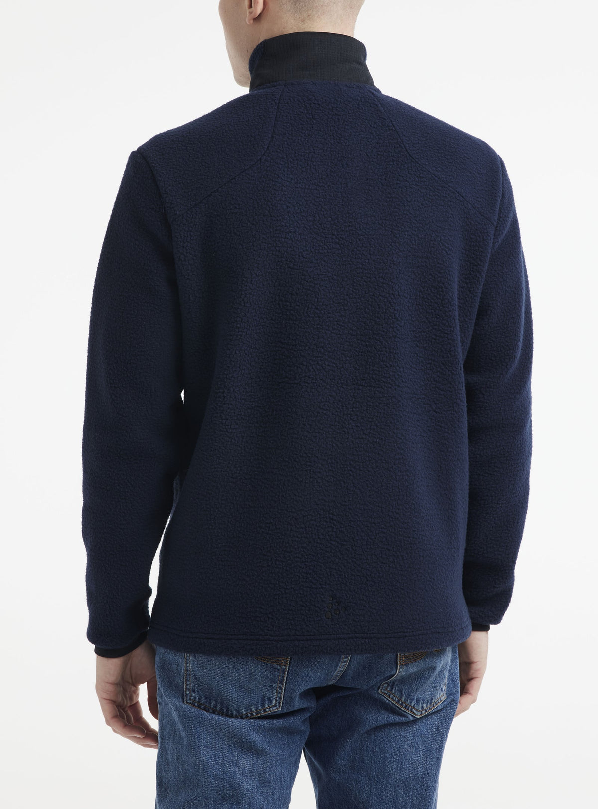 Craft ADV Explore Pile Fleece Jacket Herren in Dunkelblau/Schwarz, Detailansicht