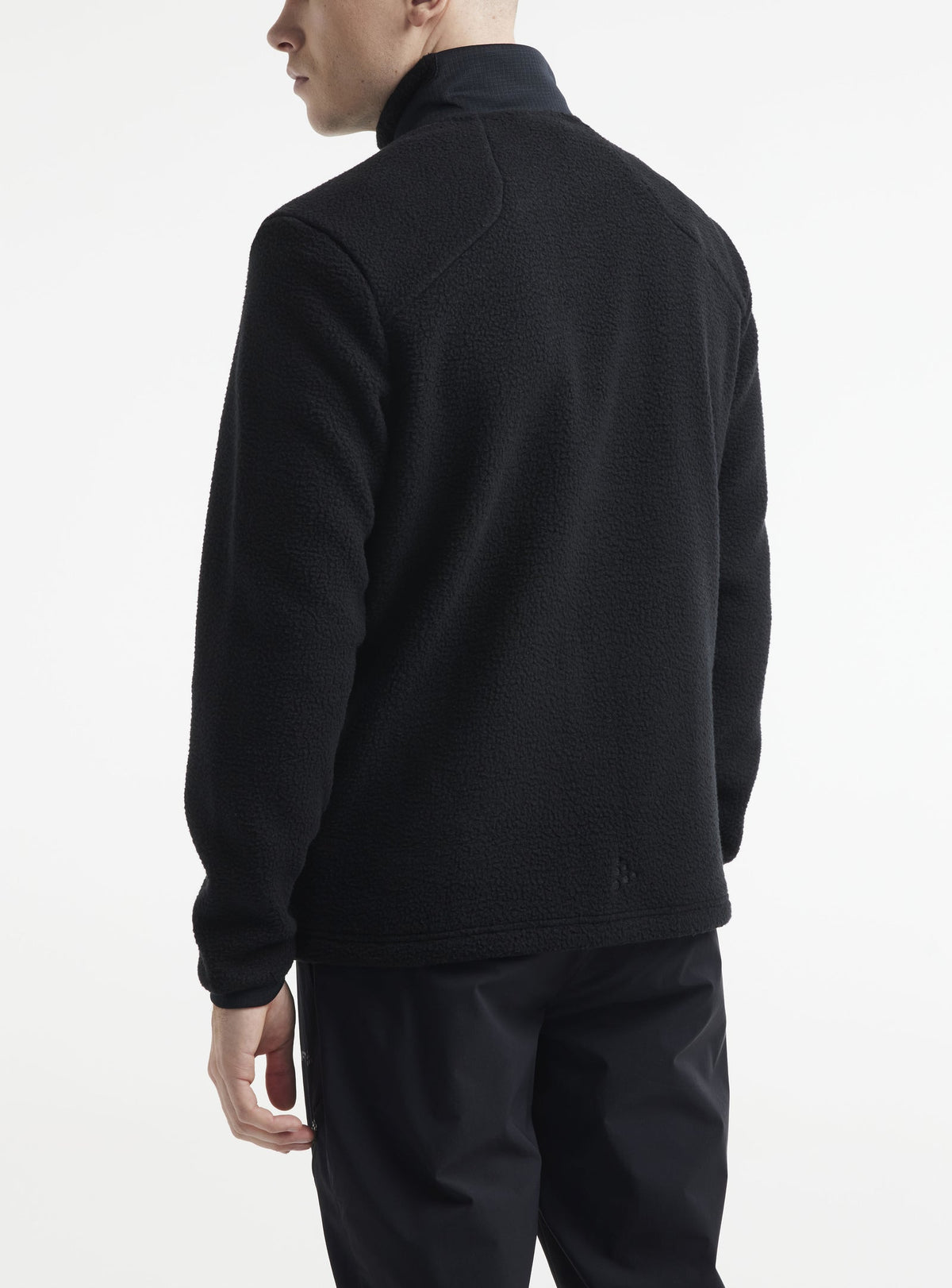 Craft ADV Explore Pile Fleece Jacket Herren in Schwarz, Detailansicht