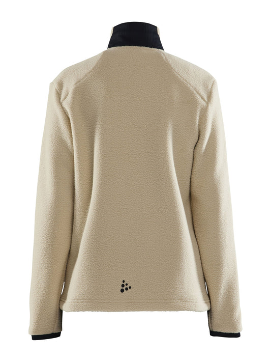 Craft ADV Explore Pile Fleece Jacket Damen in Beige, Rückansicht