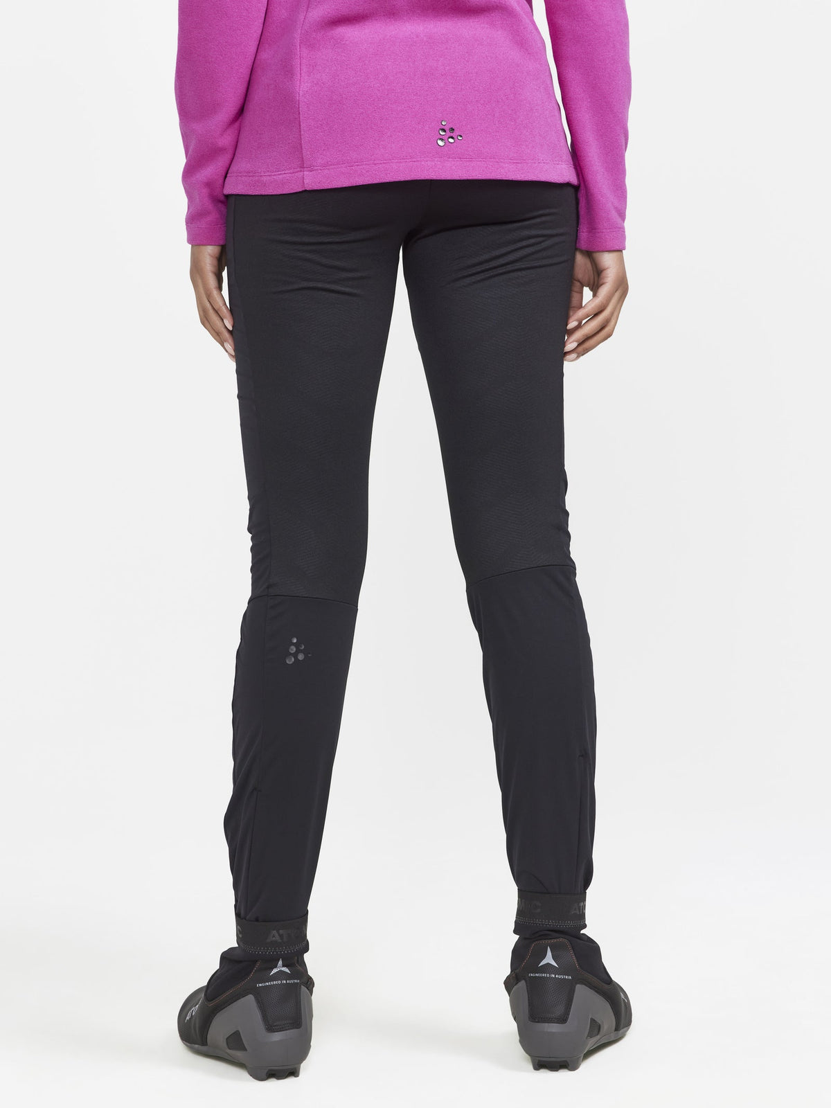 Craft PRO Nordic Race Wind Tights Damen in Schwarz, Detailansicht