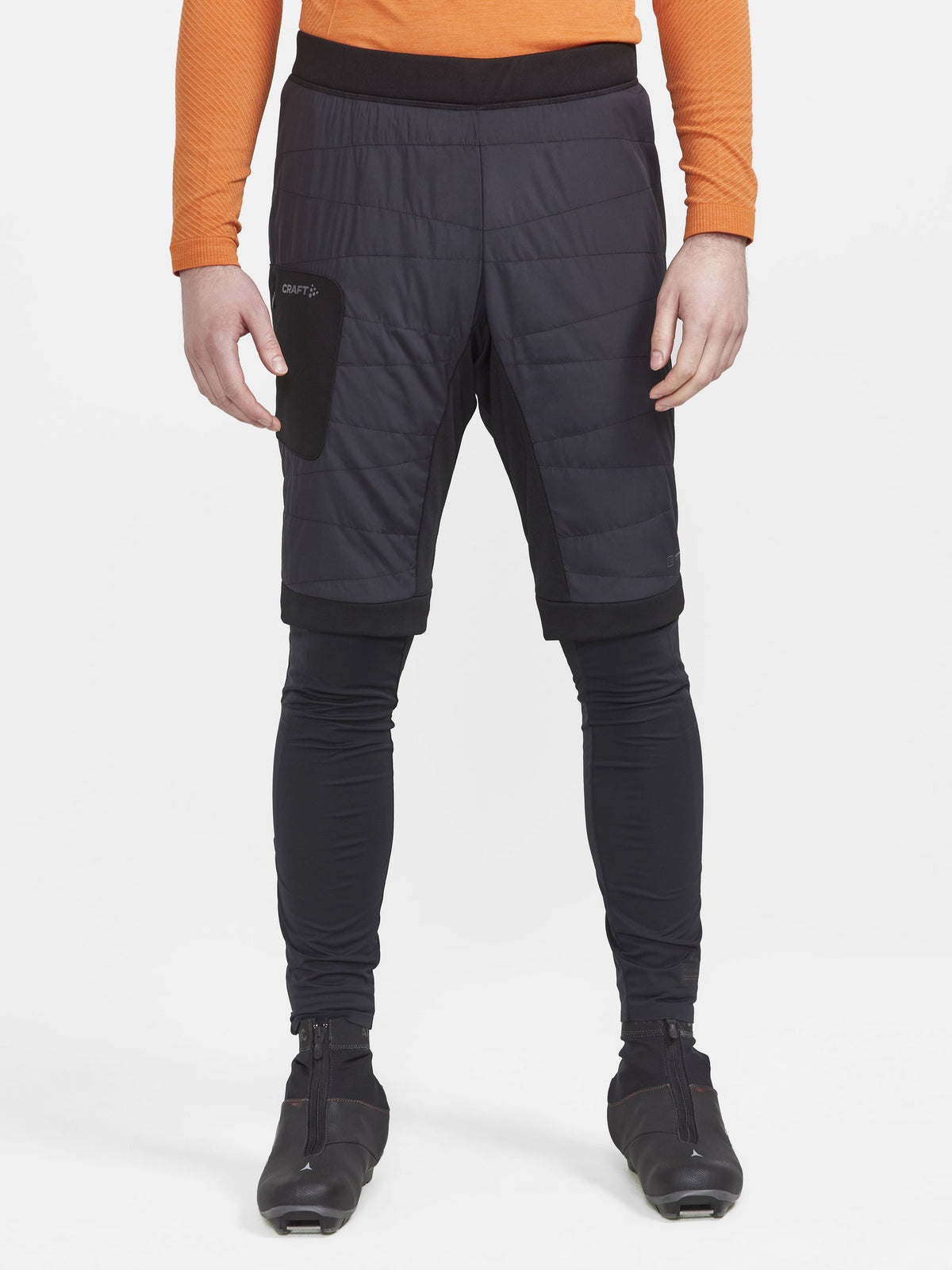 Craft CORE Nordic Training Insulate Shorts Herren in Schwarz, Detailansicht