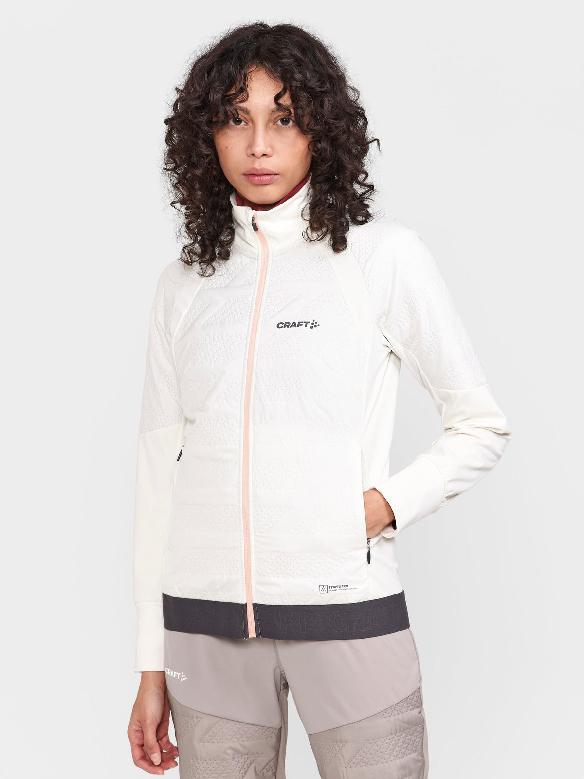 Craft ADV Nordic Training Speed Jacket Damen in Naturweiss, Detailansicht