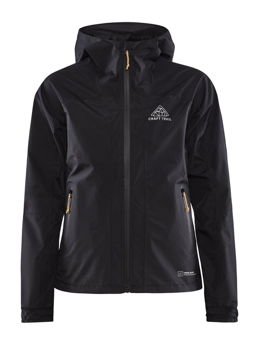 Craft PRO Trail Hydro Jacket Damen in Schwarz, Vorderansicht