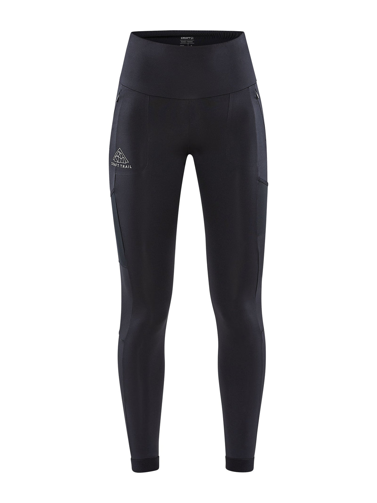 Craft PRO Trail Tights Damen in Schwarz, Vorderansicht