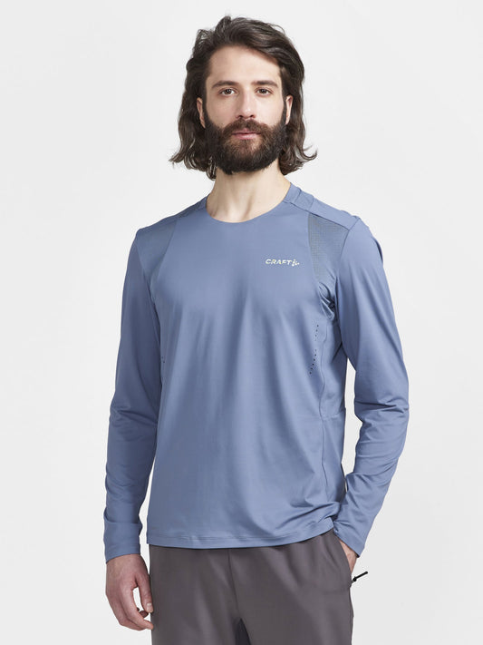 Craft ADV HiT LS Tee Herren in Blau, Detailansicht