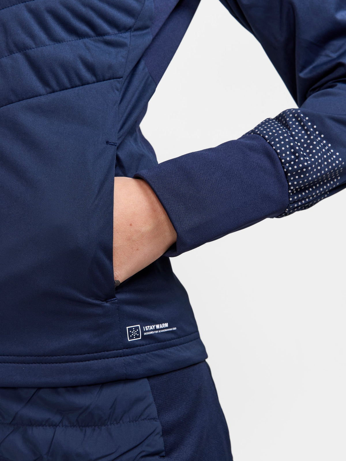 Craft ADV Nordic Ski Club Jacket Damen in Dunkelblau, Detailansicht