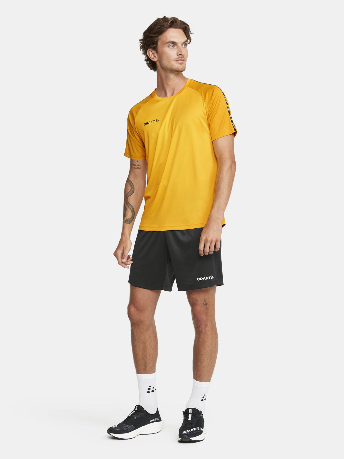 Craft Squad Go Contrast Jersey Herren in Gelb/Goldgelb, Detailansicht