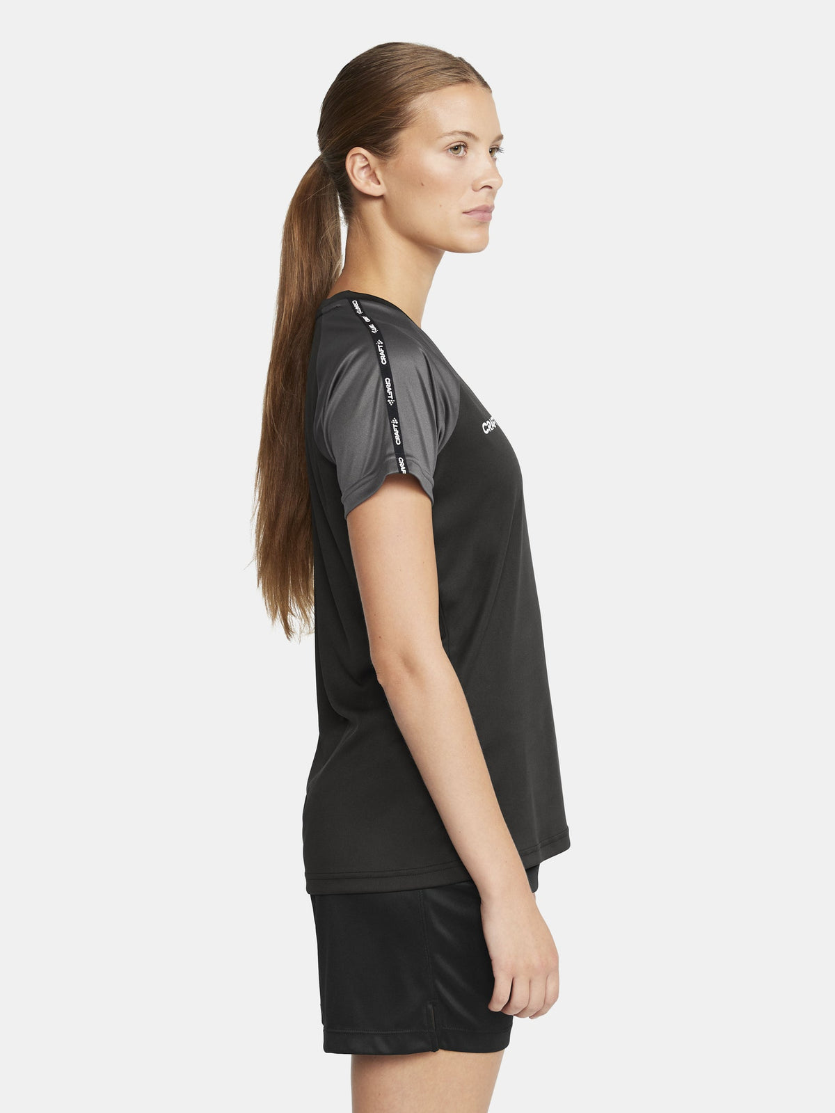 Craft Squad Go Contrast Jersey Damen in Schwarz/Anthrazit, Detailansicht