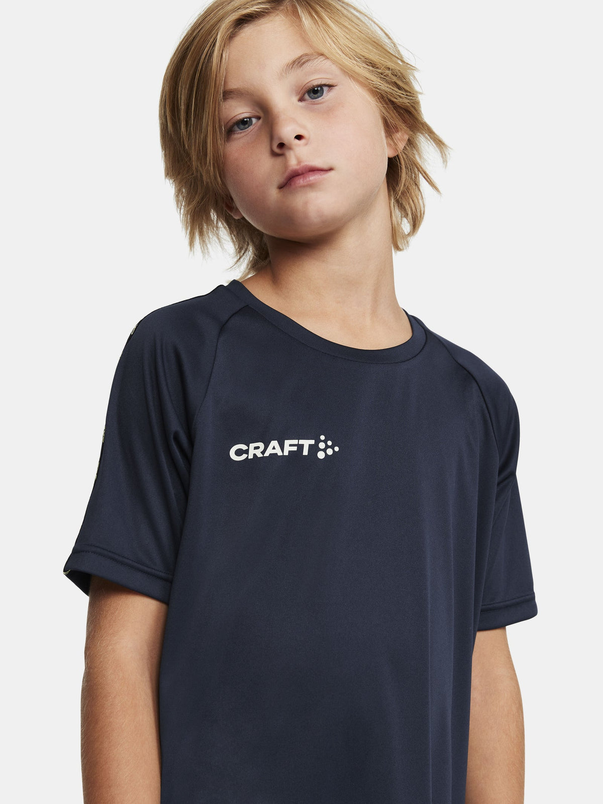 Craft Squad Go Contrast Jersey Junior in Navy, Detailansicht