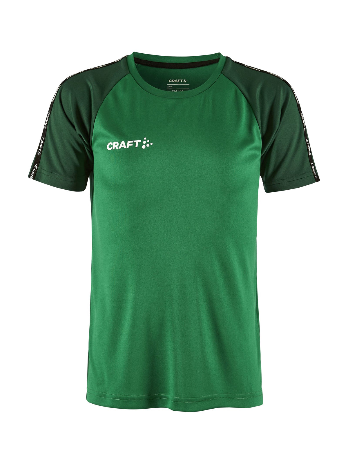 Craft Squad Go Contrast Jersey Junior in Grün/Dunkelgrün, Vorderansicht