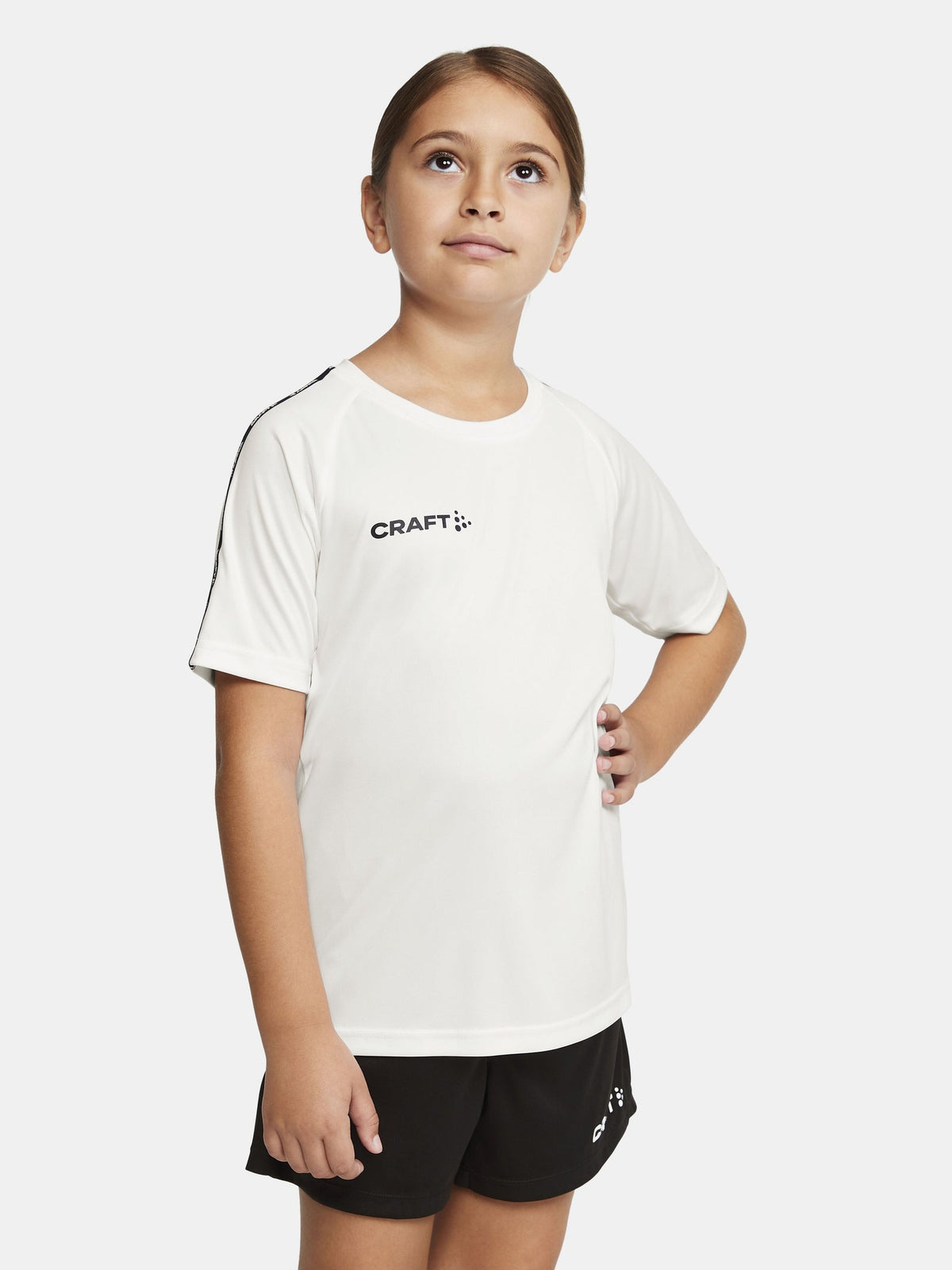 Craft Squad Go Contrast Jersey Junior in Weiss, Detailansicht