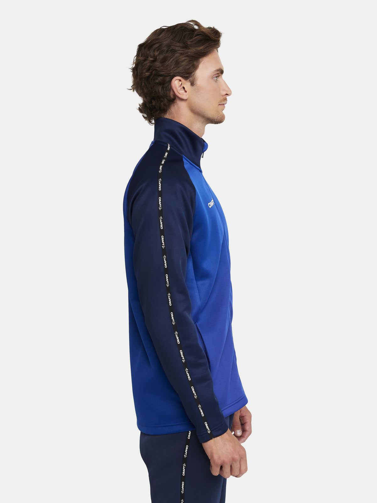 Craft Squad 2.0 Full Zip Herren in Kobaltblau/Navy, Detailansicht