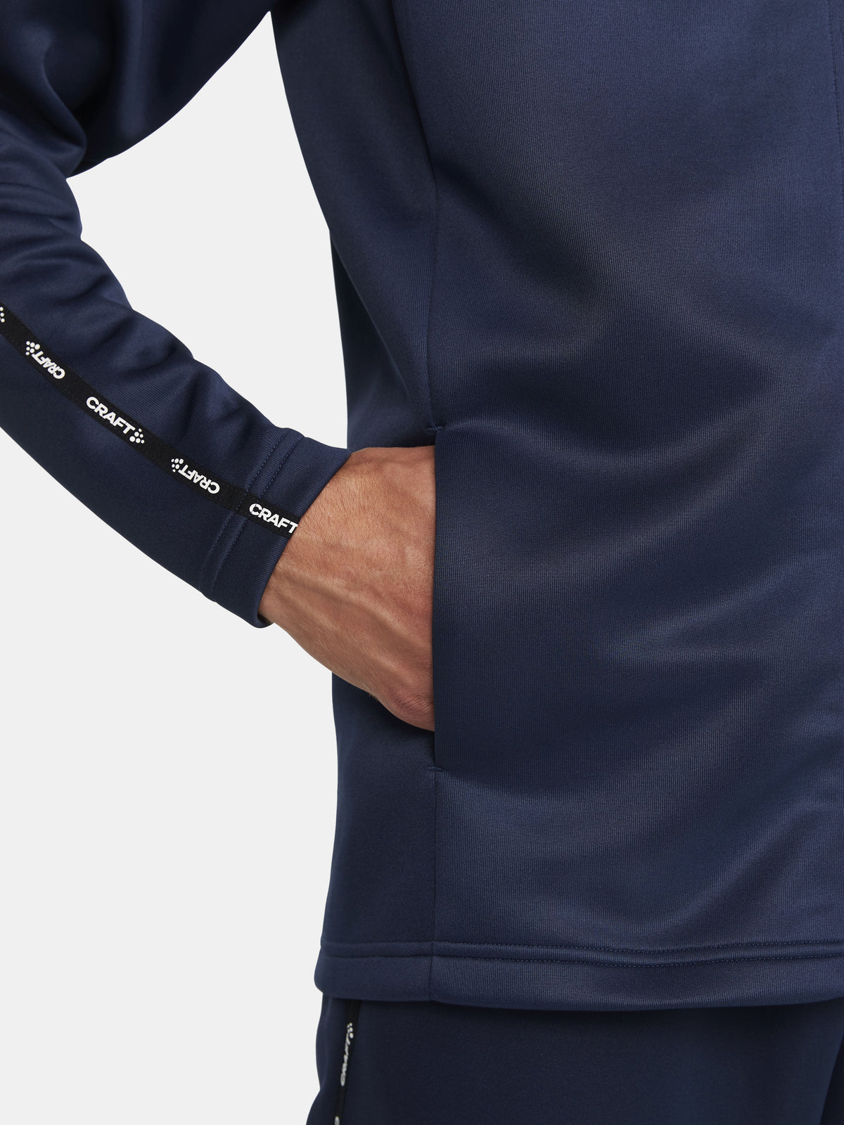 Craft Squad 2.0 Full Zip Herren in Navy, Detailansicht