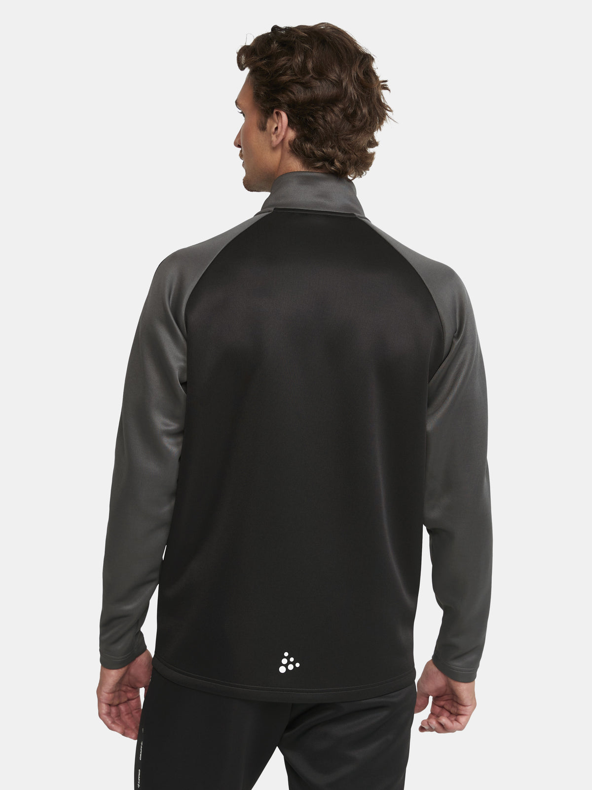 Craft Squad 2.0 Full Zip Herren in Schwarz/Anthrazit, Detailansicht