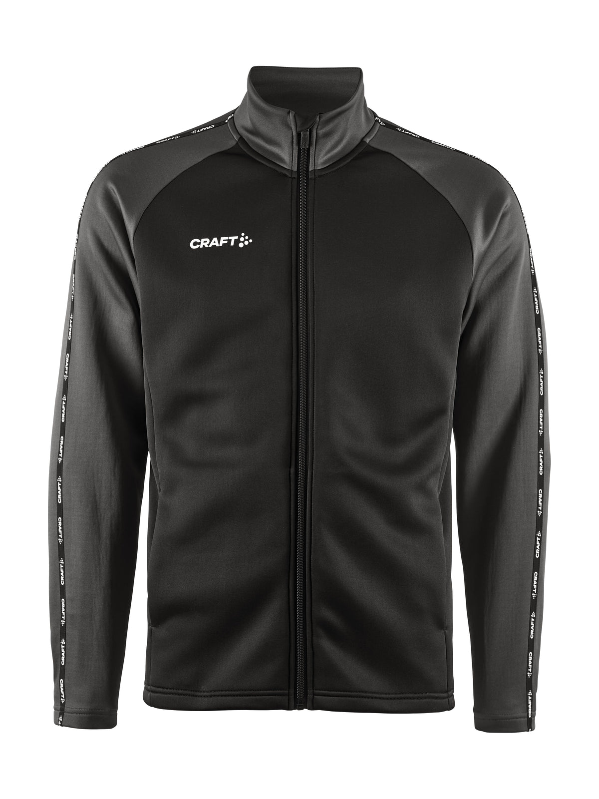 Craft Squad 2.0 Full Zip Herren in Schwarz/Anthrazit, Vorderansicht
