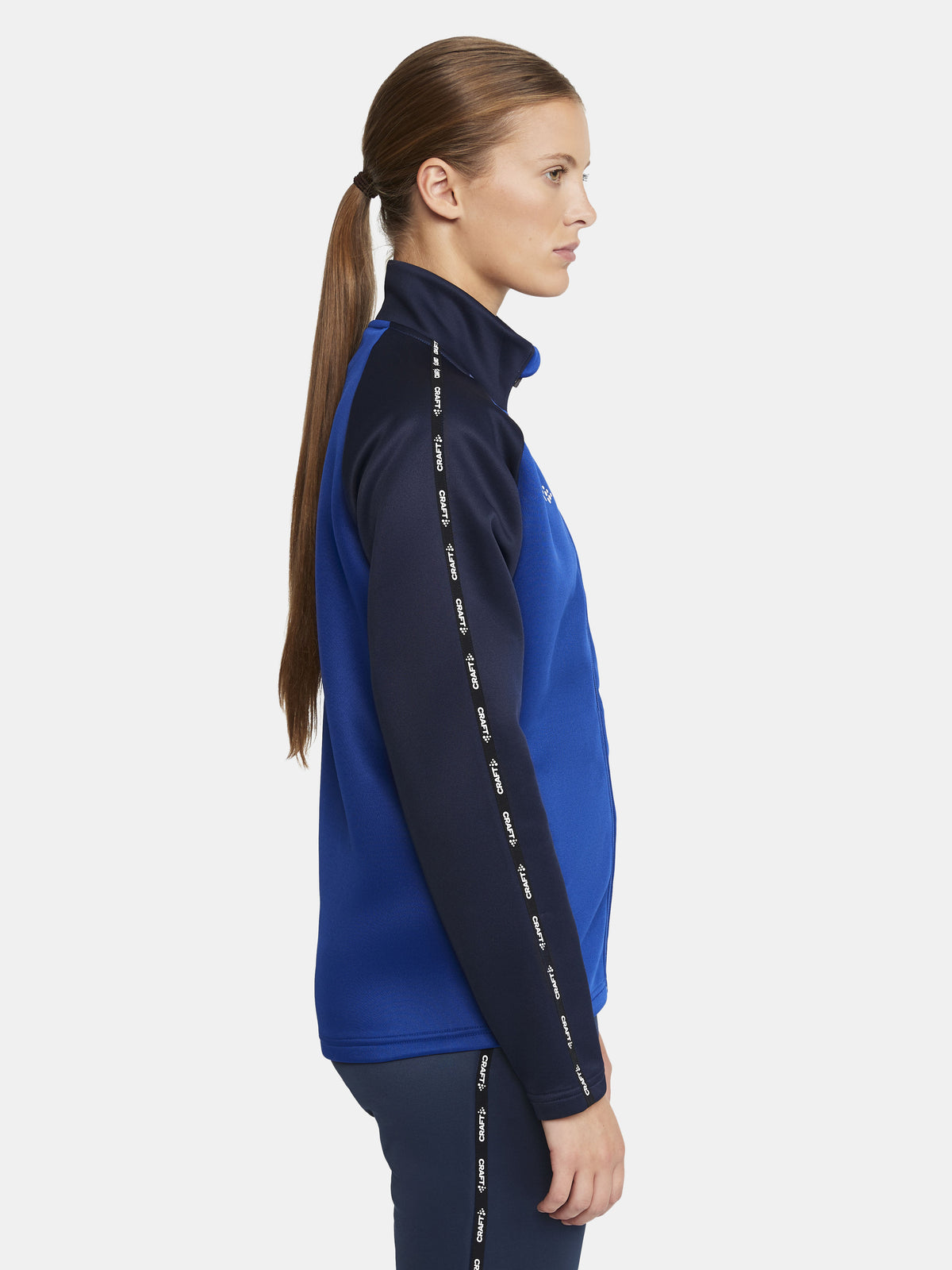 Craft Squad 2.0 Full Zip Damen in Kobaltblau/Navy, Detailansicht