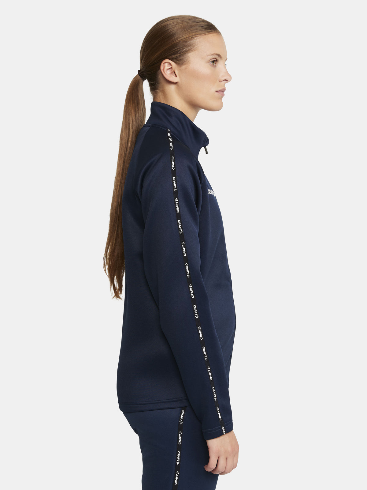Craft Squad 2.0 Full Zip Damen in Navy, Detailansicht