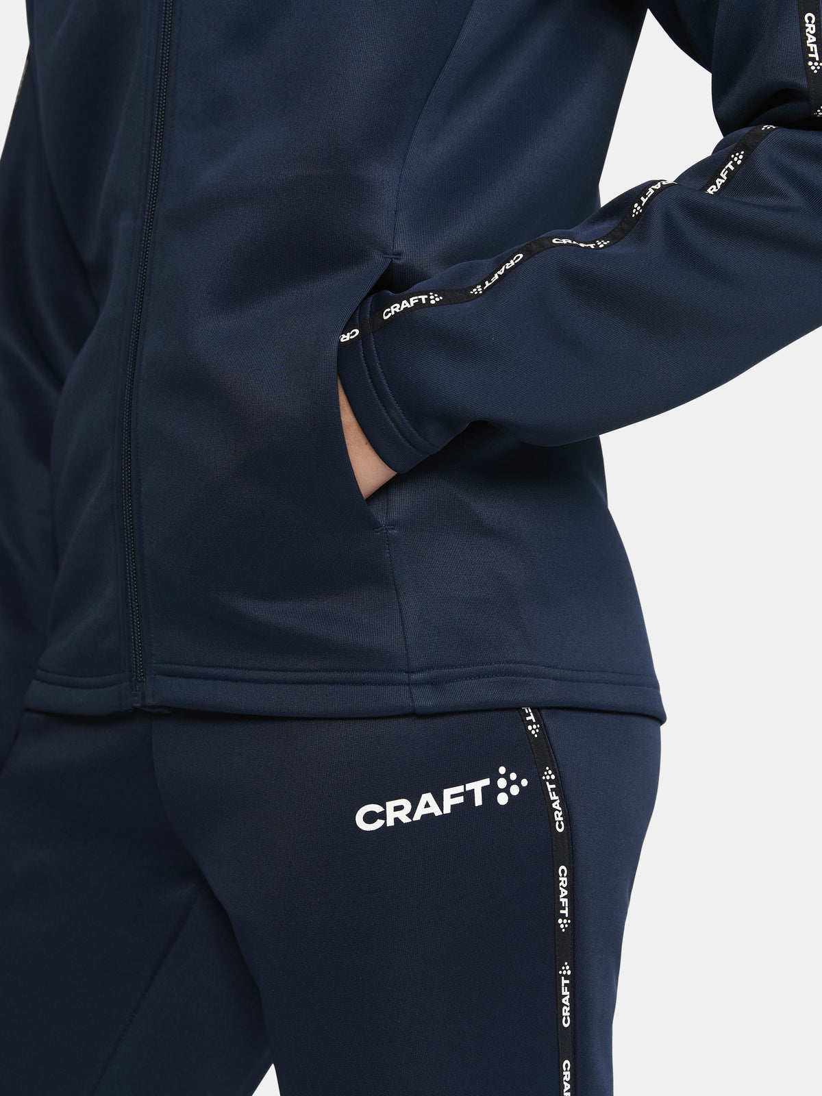 Craft Squad 2.0 Full Zip Damen in Navy, Detailansicht