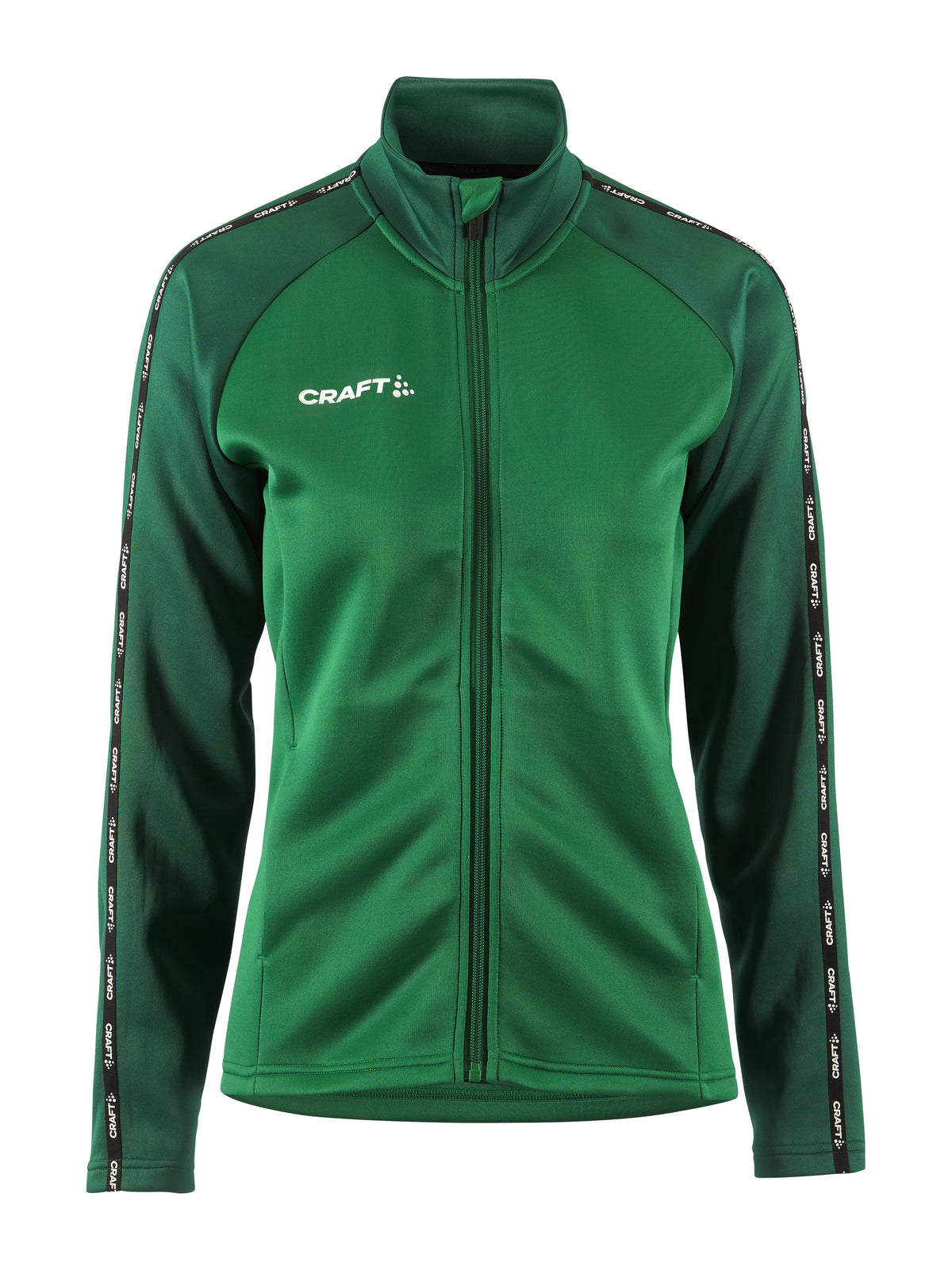 Craft Squad 2.0 Full Zip Damen in Grün/Dunkelgrün, Vorderansicht
