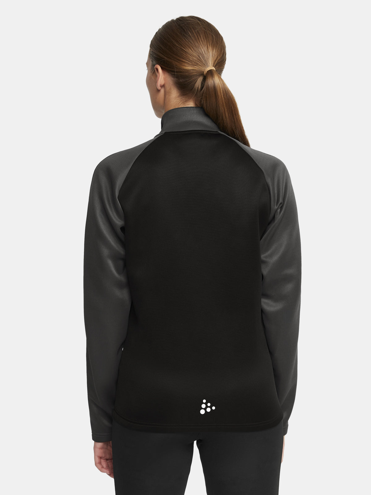 Craft Squad 2.0 Full Zip Damen in Schwarz/Anthrazit, Detailansicht