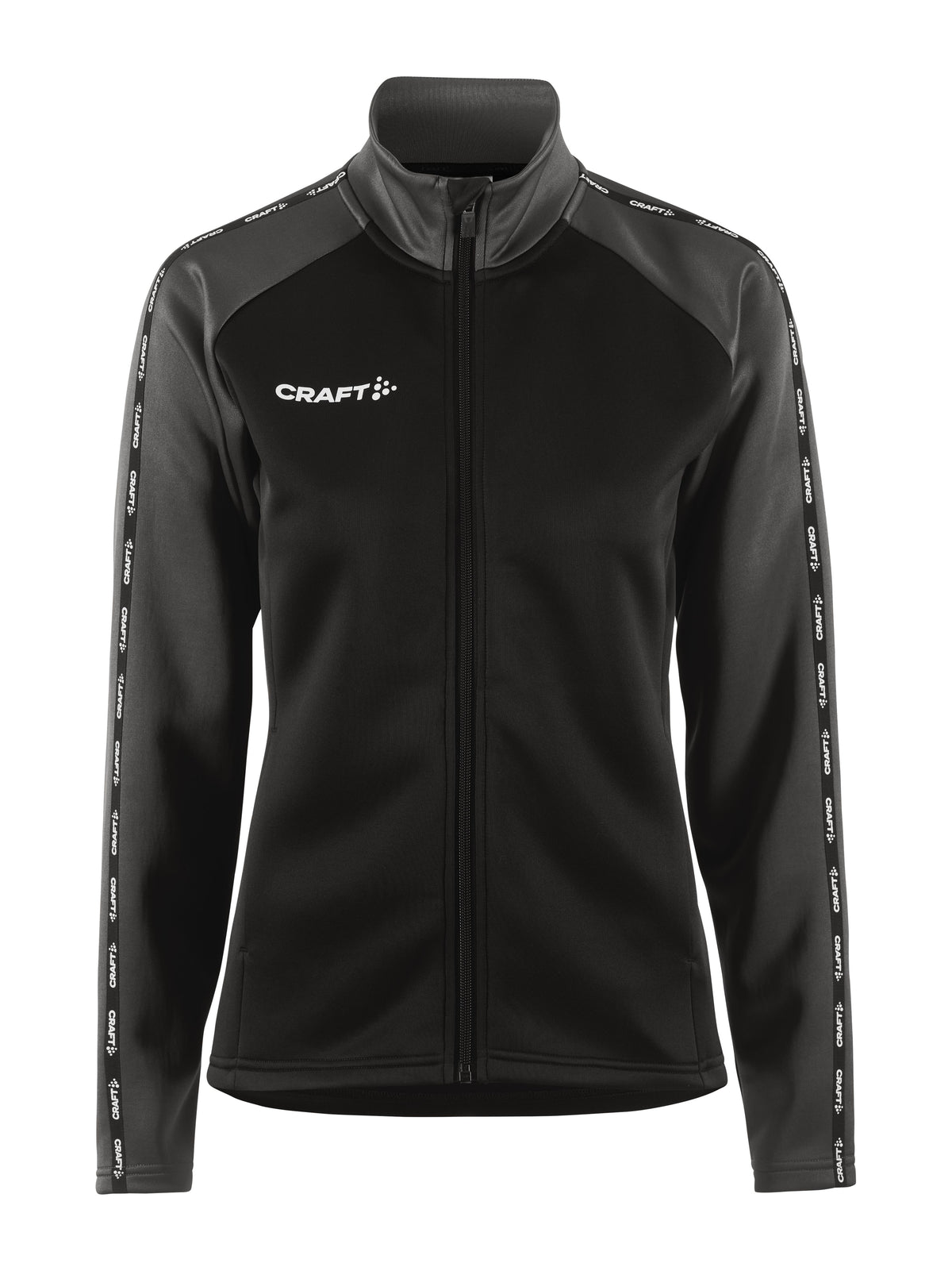 Craft Squad 2.0 Full Zip Damen in Schwarz/Anthrazit, Detailansicht