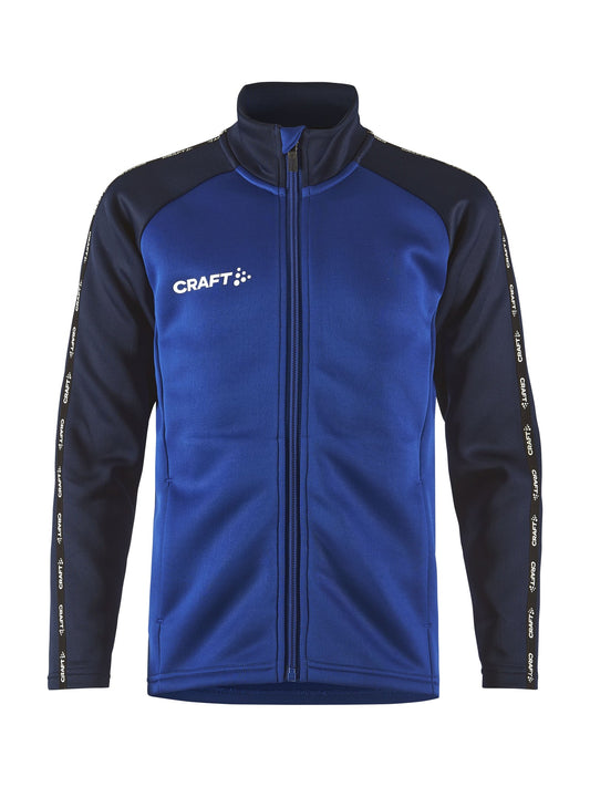 Craft Squad 2.0 Full Zip Junior in Kobaltblau/Navy, Vorderansicht