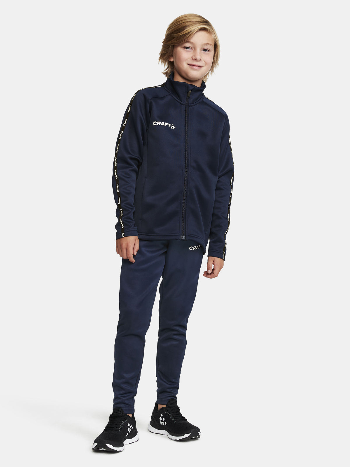 Craft Squad 2.0 Full Zip Junior in Navy, Detailansicht