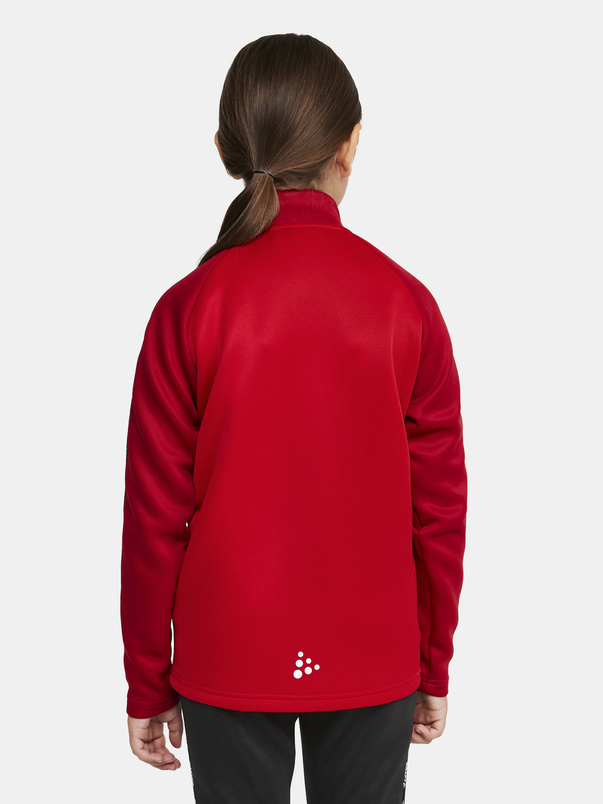 Craft Squad 2.0 Full Zip Junior in Rot/Dunkelrot, Detailansicht