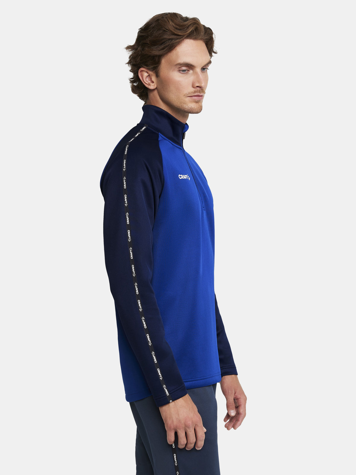 Craft Squad 2.0 Half Zip Herren in Kobaltblau/Navy, Detailansicht